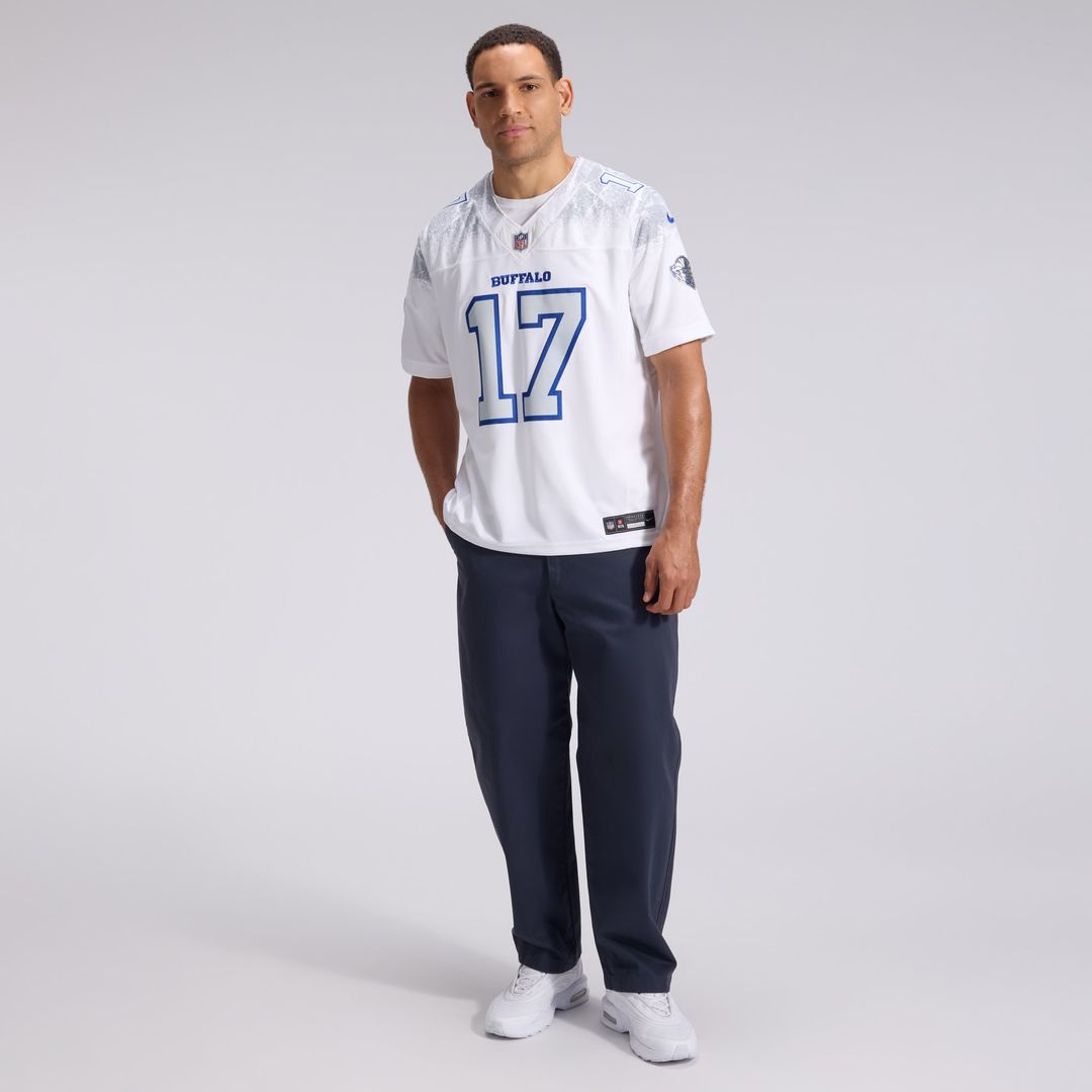 Buffalo Bills Josh Allen Nike Rivalries Collection Stitched Limited Jersey - White