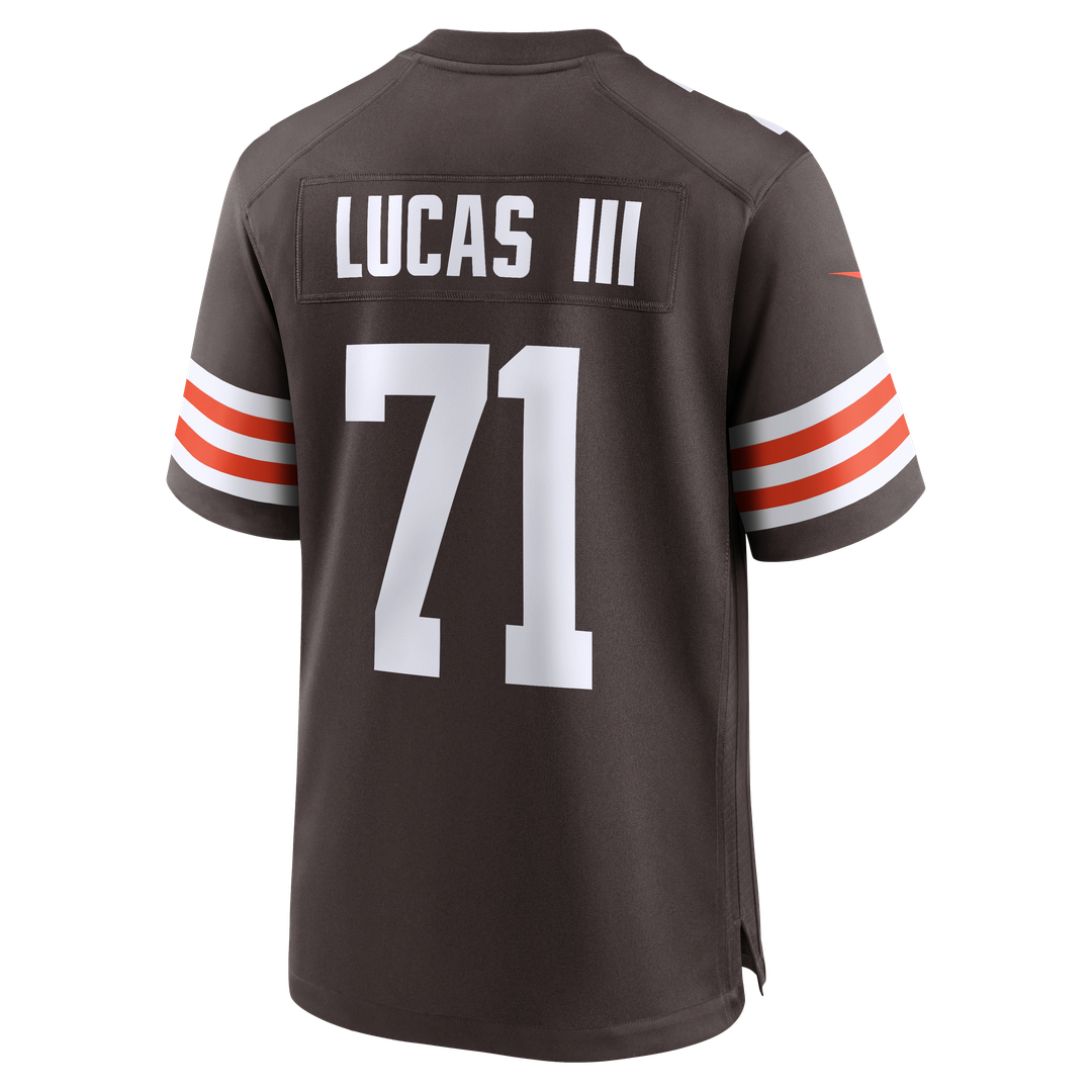 Cleveland Browns Cornelius Lucas Nike Team Game Jersey - Brown