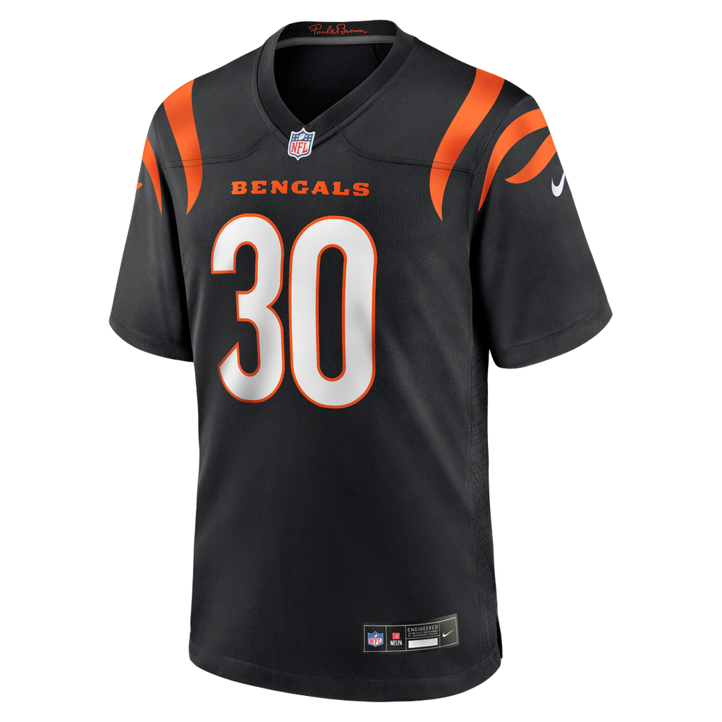 Cincinnati Bengals Chase Brown Nike Team Game Jersey - Black