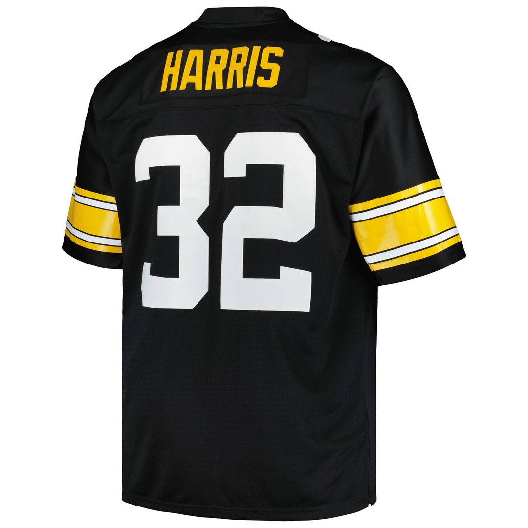 Pittsburgh Steelers Franco Harris Mitchell & Ness Big & Tall 1976 Legacy Retired Player Jersey - Black