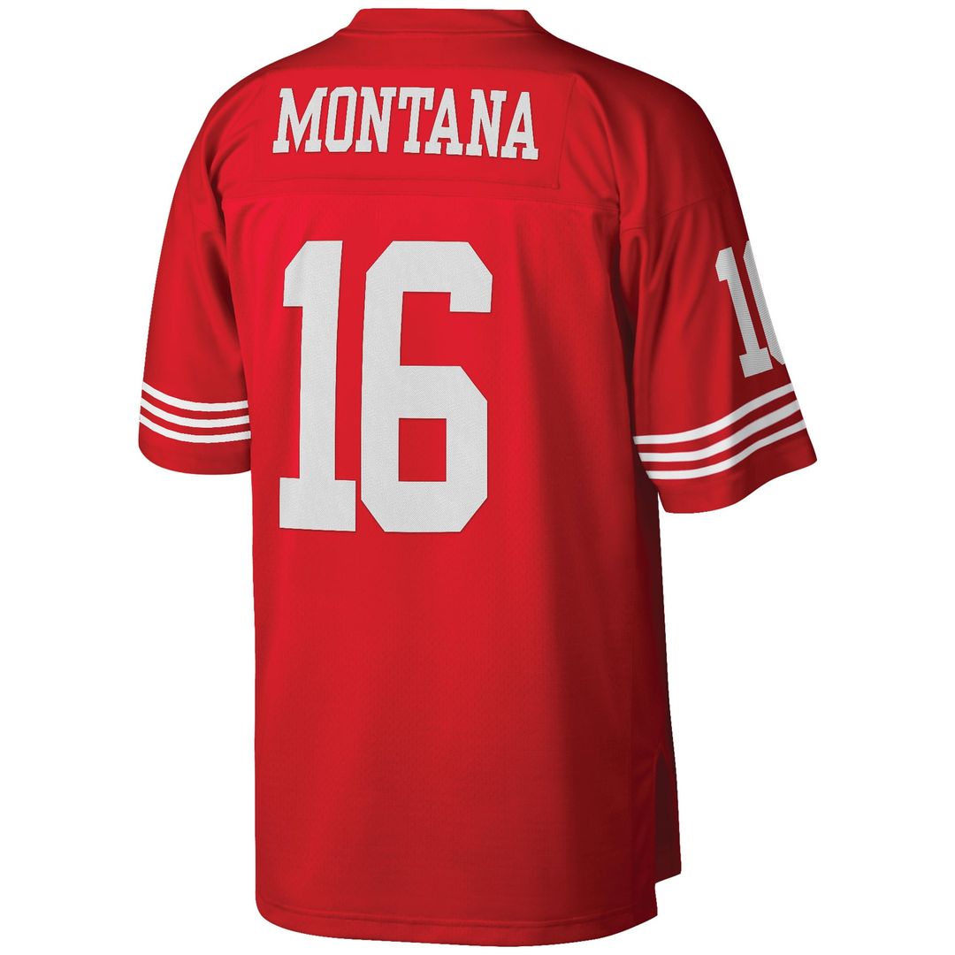 San Francisco 49ers Joe Montana Mitchell & Ness Big & Tall 1990 Retired Player Replica Jersey - Scarlet