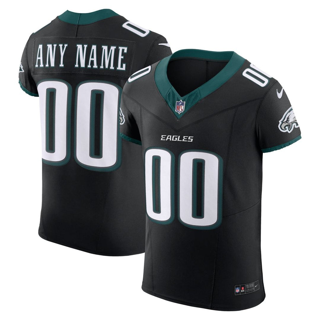 Philadelphia Eagles Nike Team Vapor F.U.S.E. Elite Custom Jersey - Midnight Green
