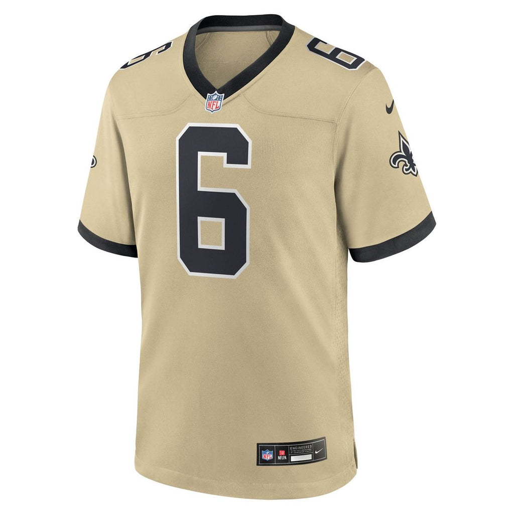 New Orleans Saints Tyler Shough Nike Game Jersey - Black