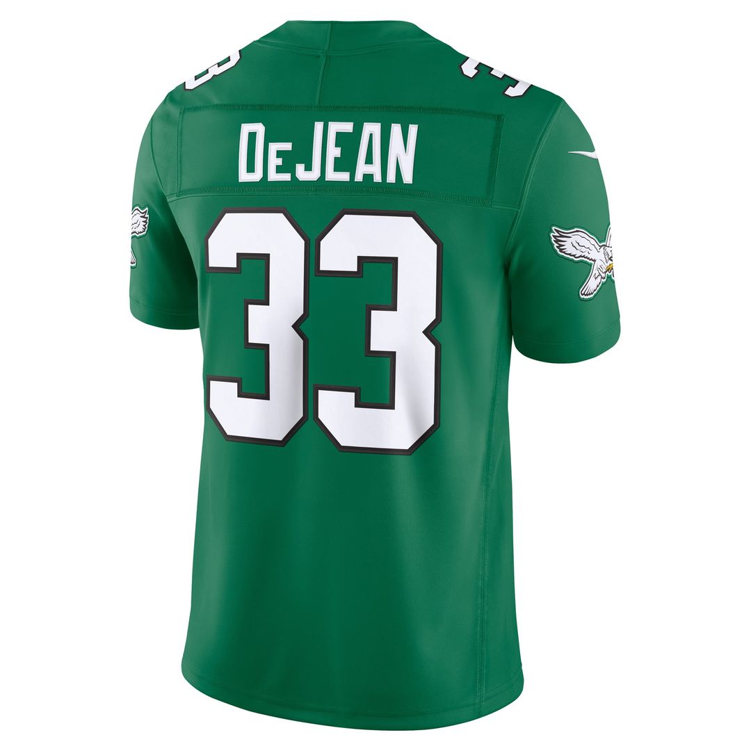 Philadelphia Eagles Cooper DeJean Nike Team Vapor F.U.S.E. Stitched Limited Jersey - Midnight Green