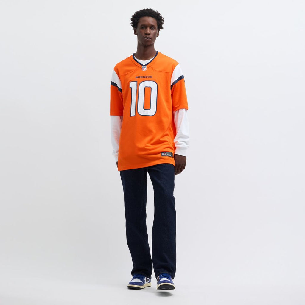 Denver Broncos Bo Nix Nike Player Game Jersey - Orange