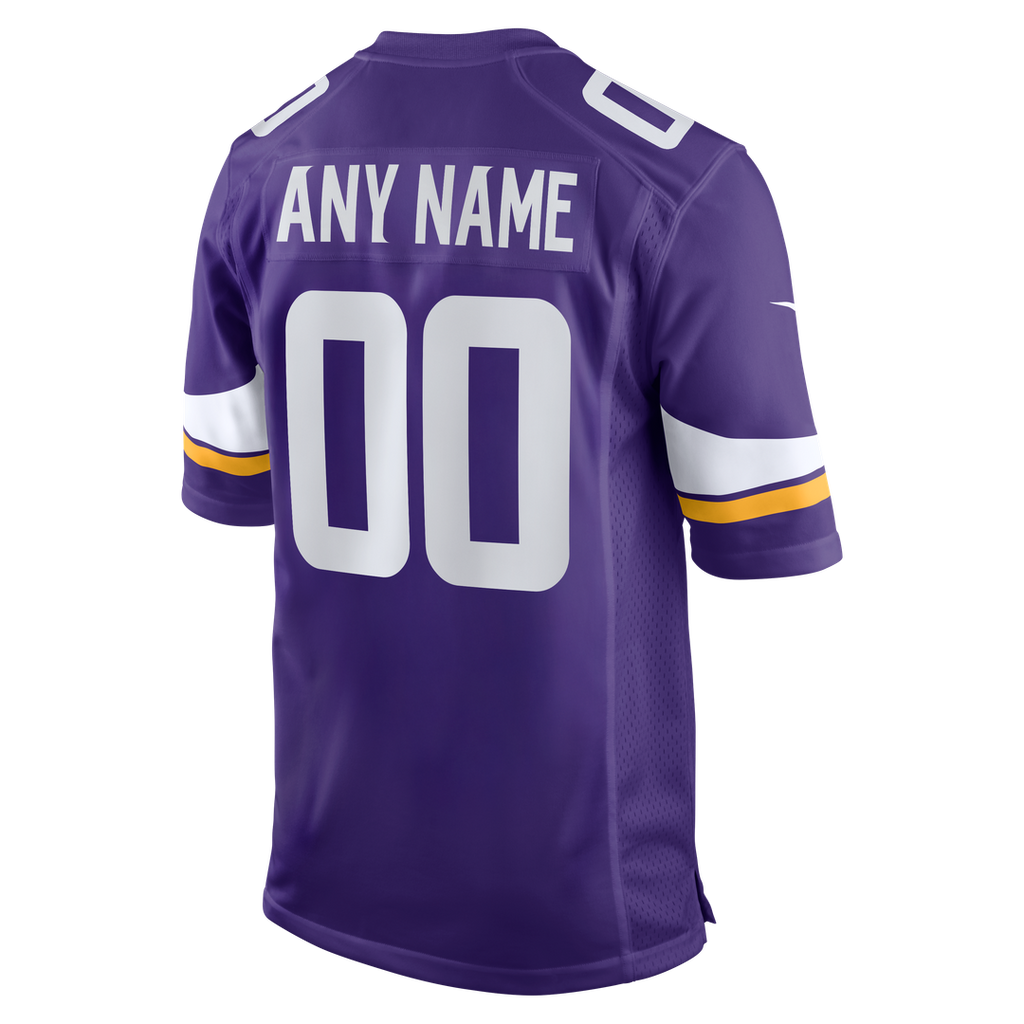 Minnesota Vikings Nike Custom Game Jersey - Purple