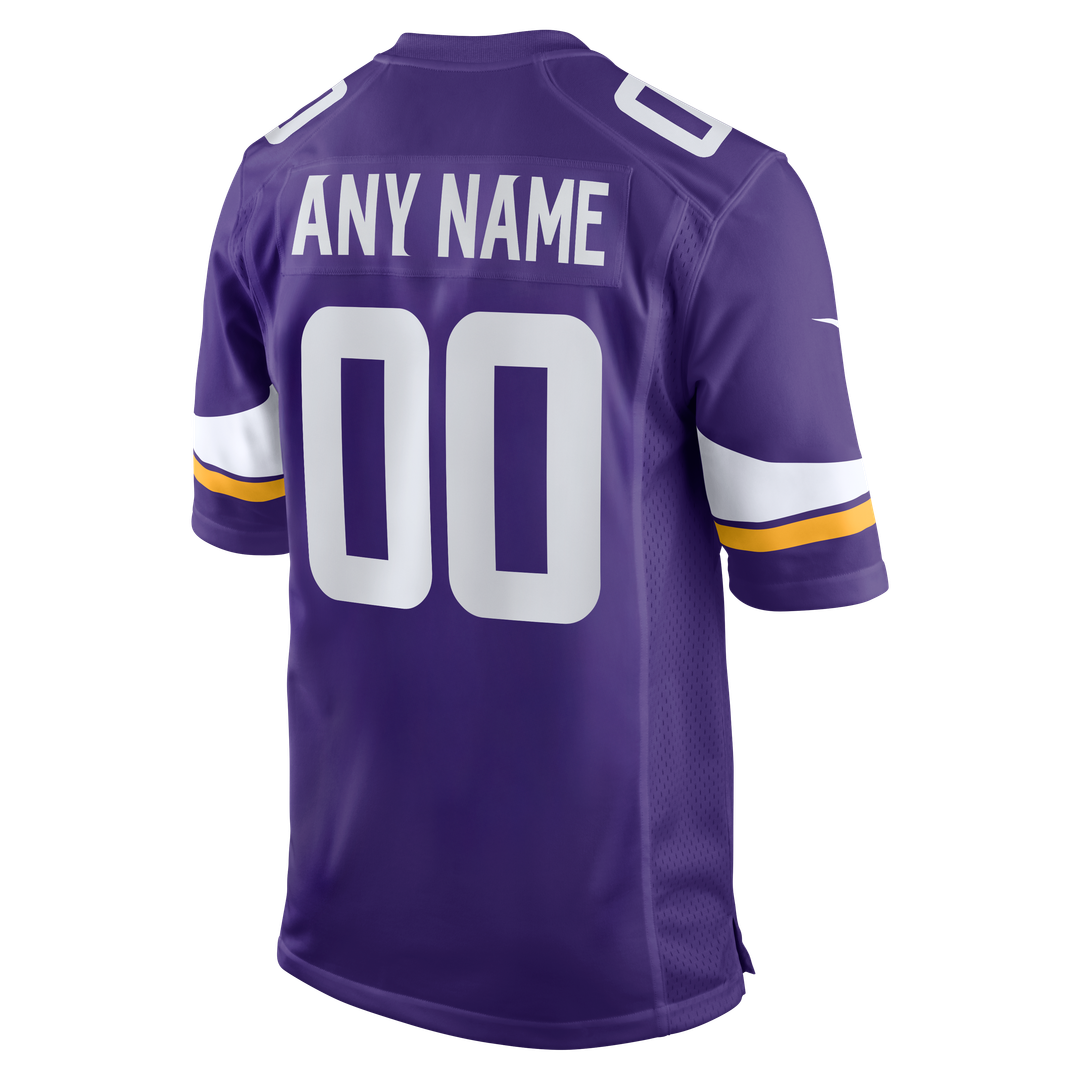 Minnesota Vikings Nike Custom Game Jersey - Purple