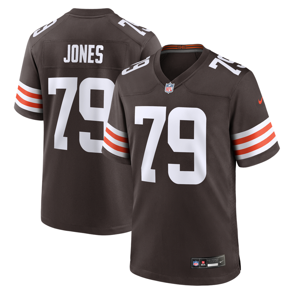 Cleveland Browns Dawand Jones Nike Team Game Jersey - Brown
