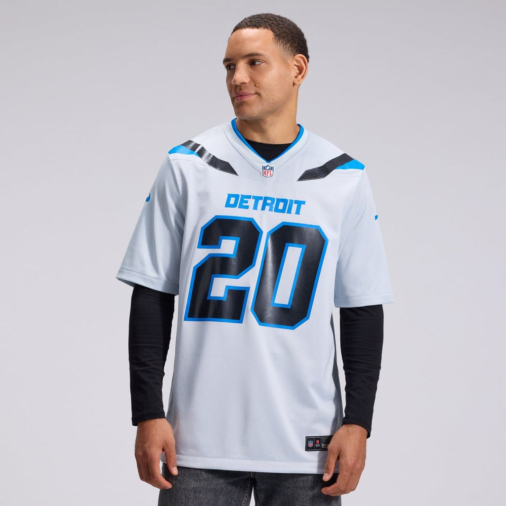 Detroit Lions Barry Sanders Nike 2026 Rivalries Collection Game Jersey - Silver