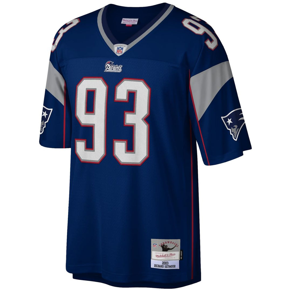 New England Patriots Richard Seymour Mitchell & Ness Legacy Replica Jersey - Navy