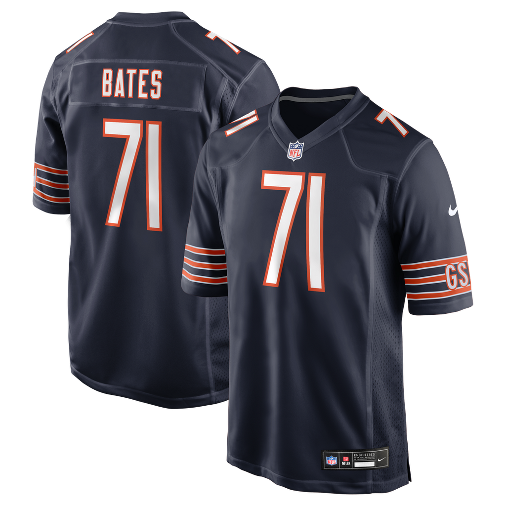 Chicago Bears Ryan Bates Nike Game Jersey - Navy