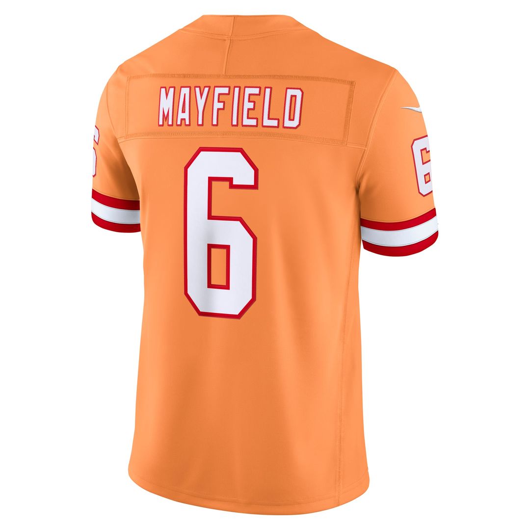 Tampa Bay Buccaneers Baker Mayfield Nike Alternate Vapor F.U.S.E. Stitched Limited Jersey - Creamsicle