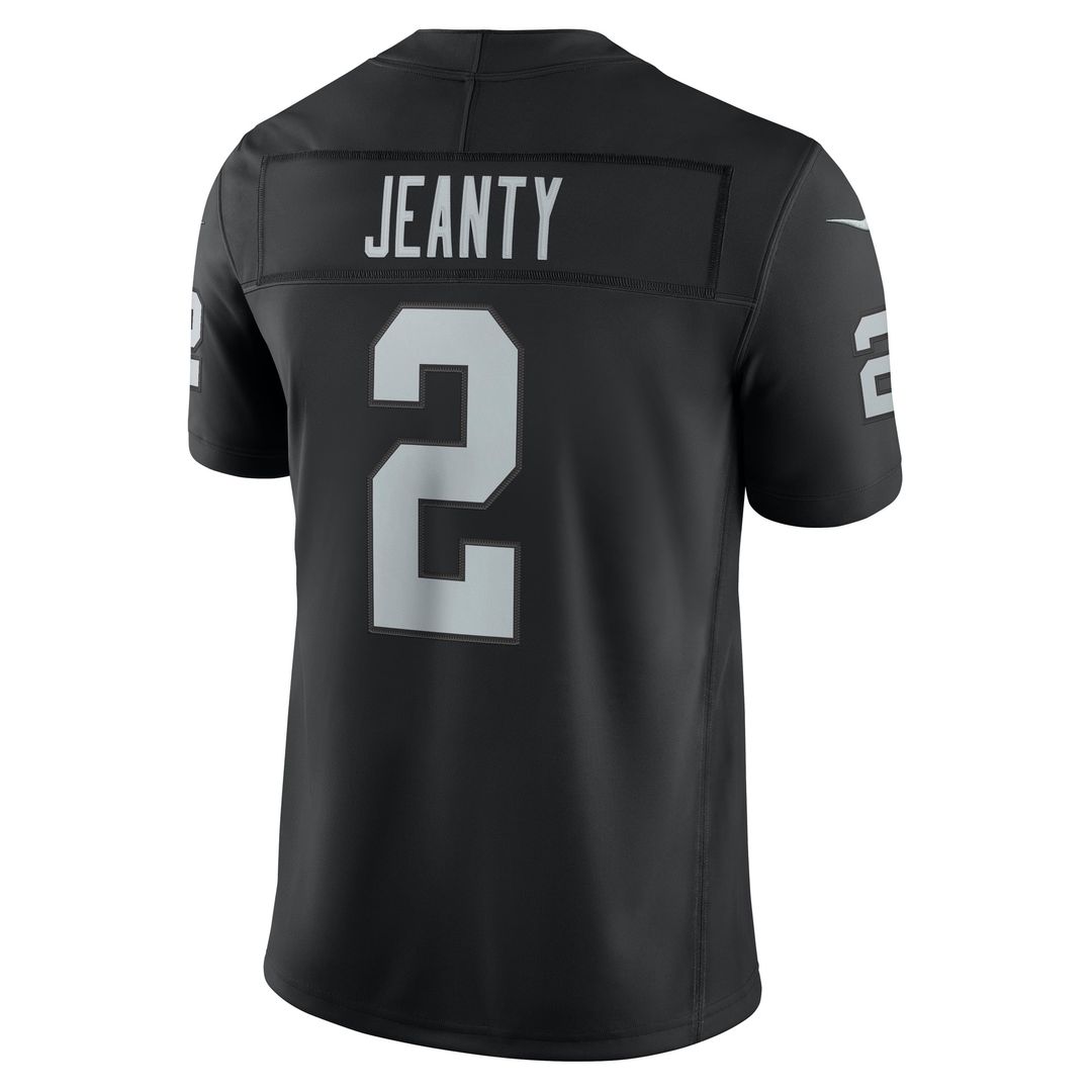 Las Vegas Raiders Ashton Jeanty Nike Team Vapor F.U.S.E. Stitched Limited Jersey - Black