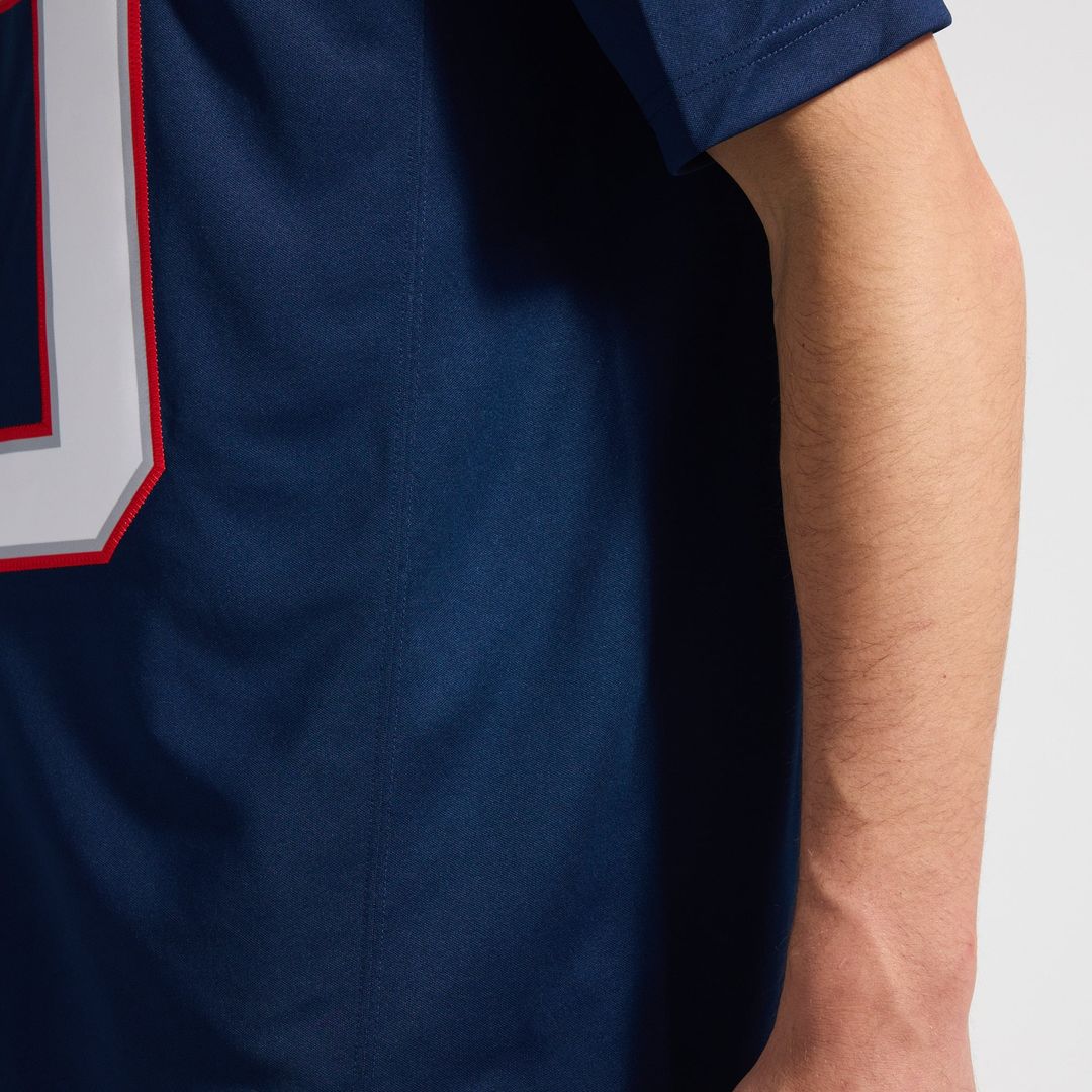 New England Patriots Drake Maye Nike Team Vapor F.U.S.E. Stitched Limited Jersey - Navy