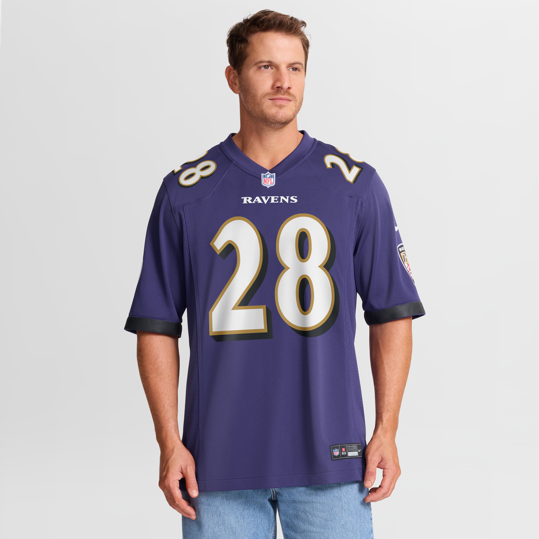 Baltimore Ravens Taven Bryan Nike Team Game Jersey - Purple