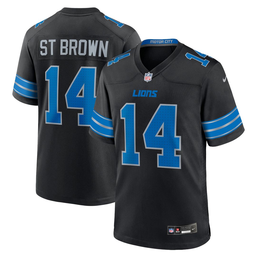 Detroit Lions Amon-Ra St. Brown Nike Game Jersey - Blue