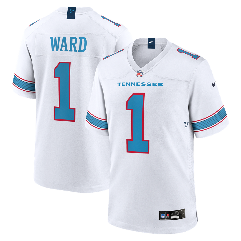 Tennessee Titans Cameron Ward Nike Game Jersey - Light Blue
