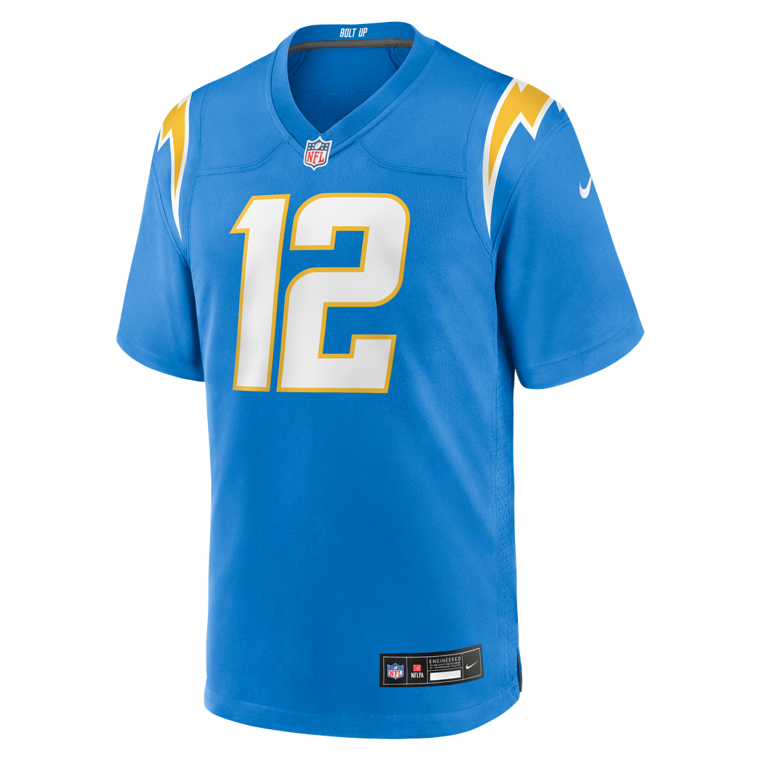 Los Angeles Chargers Derius Davis Nike Team Game Jersey - Powder Blue