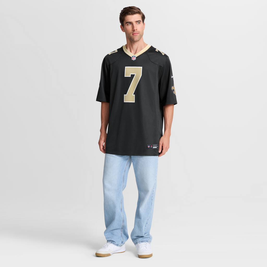 New Orleans Saints Taysom Hill Nike Game Jersey - Black