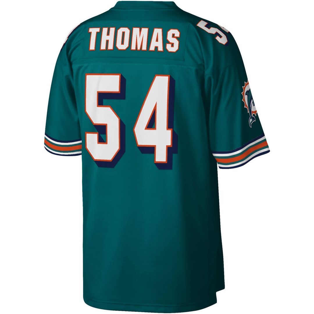 Miami Dolphins Zach Thomas Mitchell & Ness Legacy Replica Jersey - Aqua