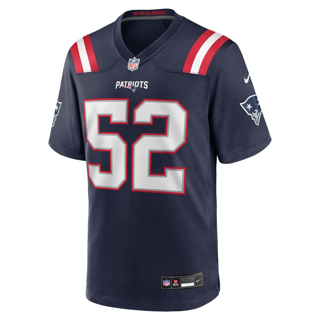 New England Patriots Marcus Bryant Nike Team Game Jersey - Navy