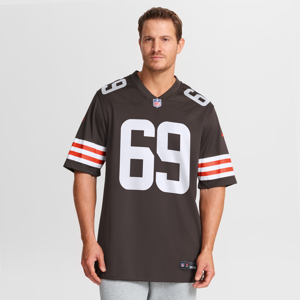 Cleveland Browns Tyre Phillips Nike Team Game Jersey - Brown