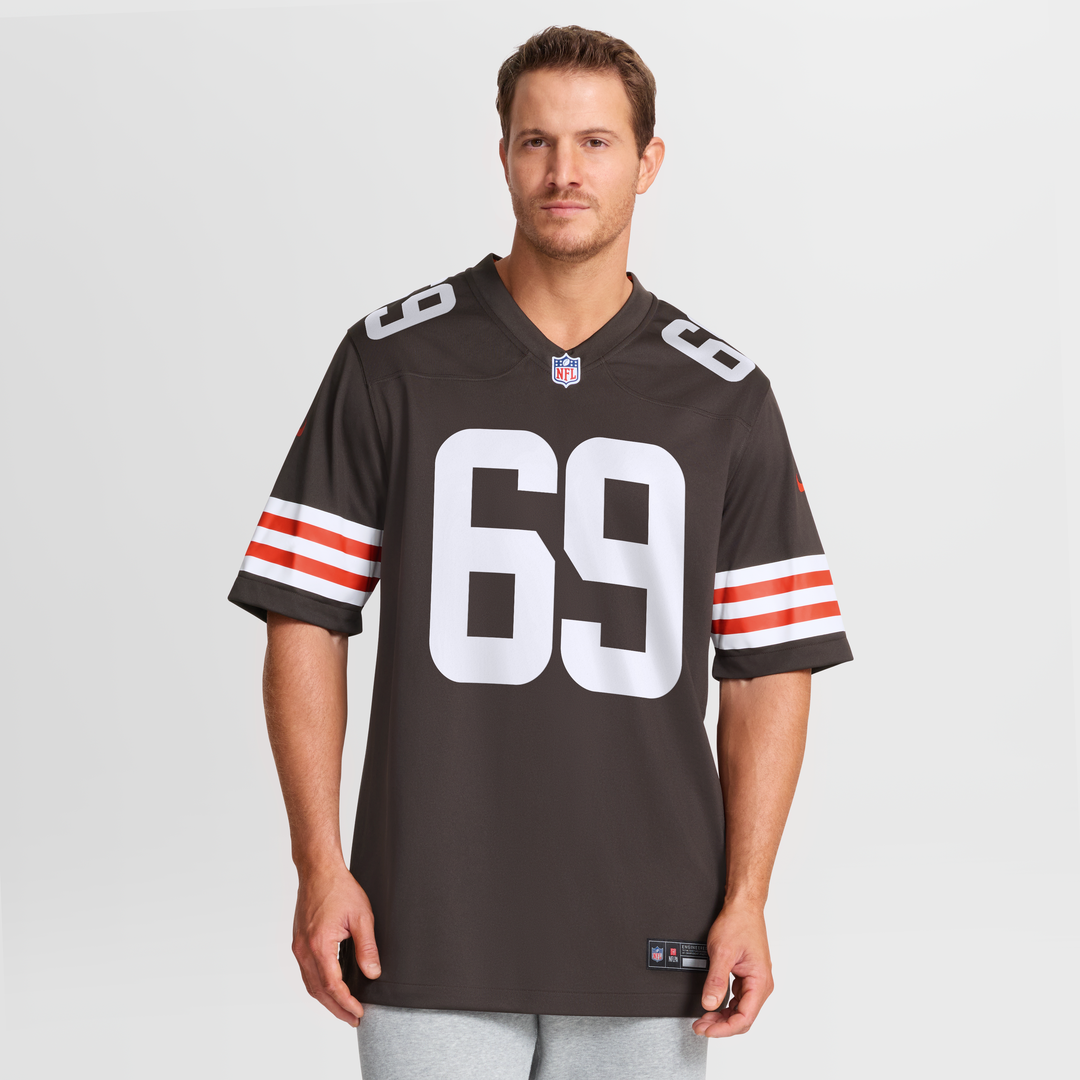 Cleveland Browns Tyre Phillips Nike Team Game Jersey - Brown
