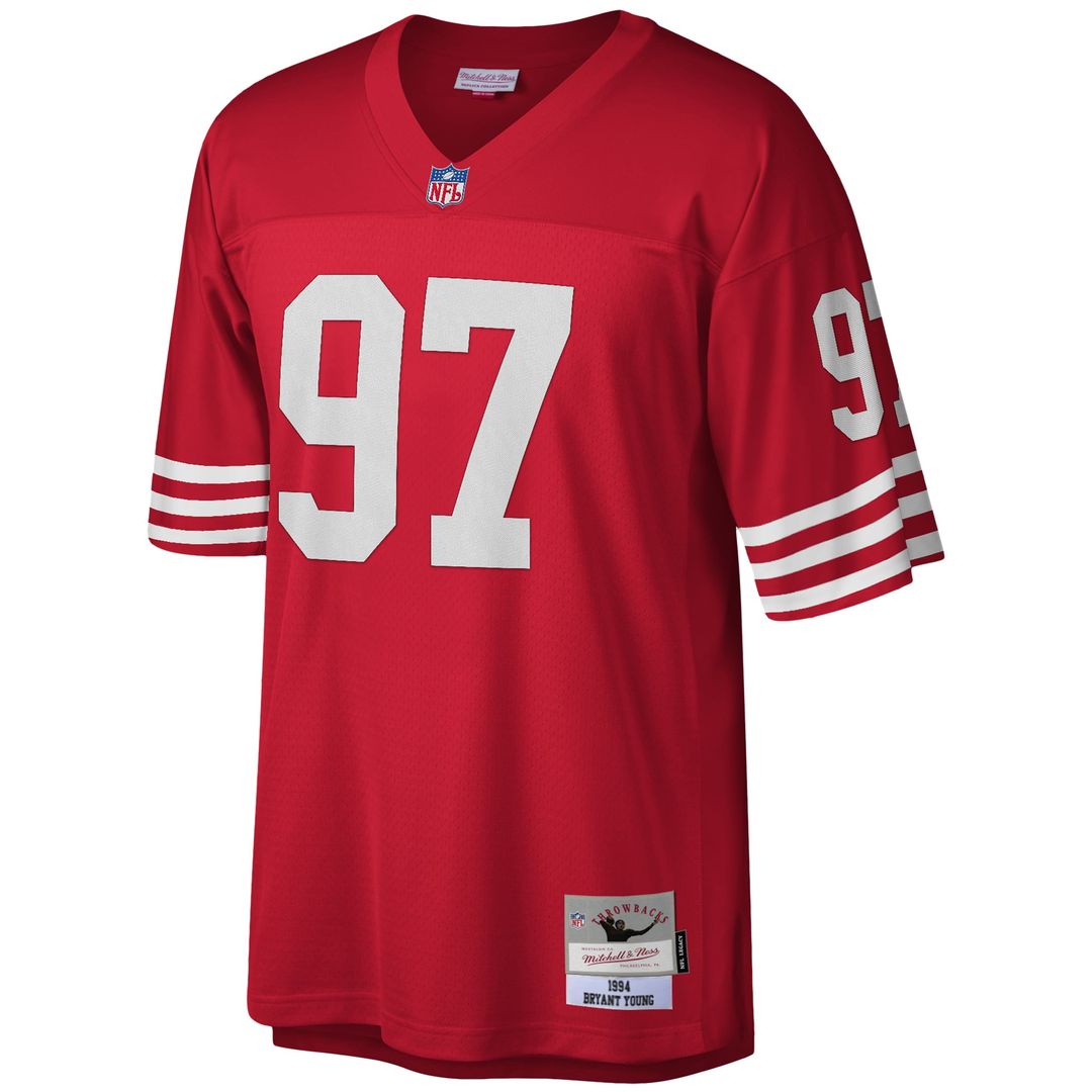 San Francisco 49ers Bryant Young Mitchell & Ness Legacy Replica Jersey - Scarlet
