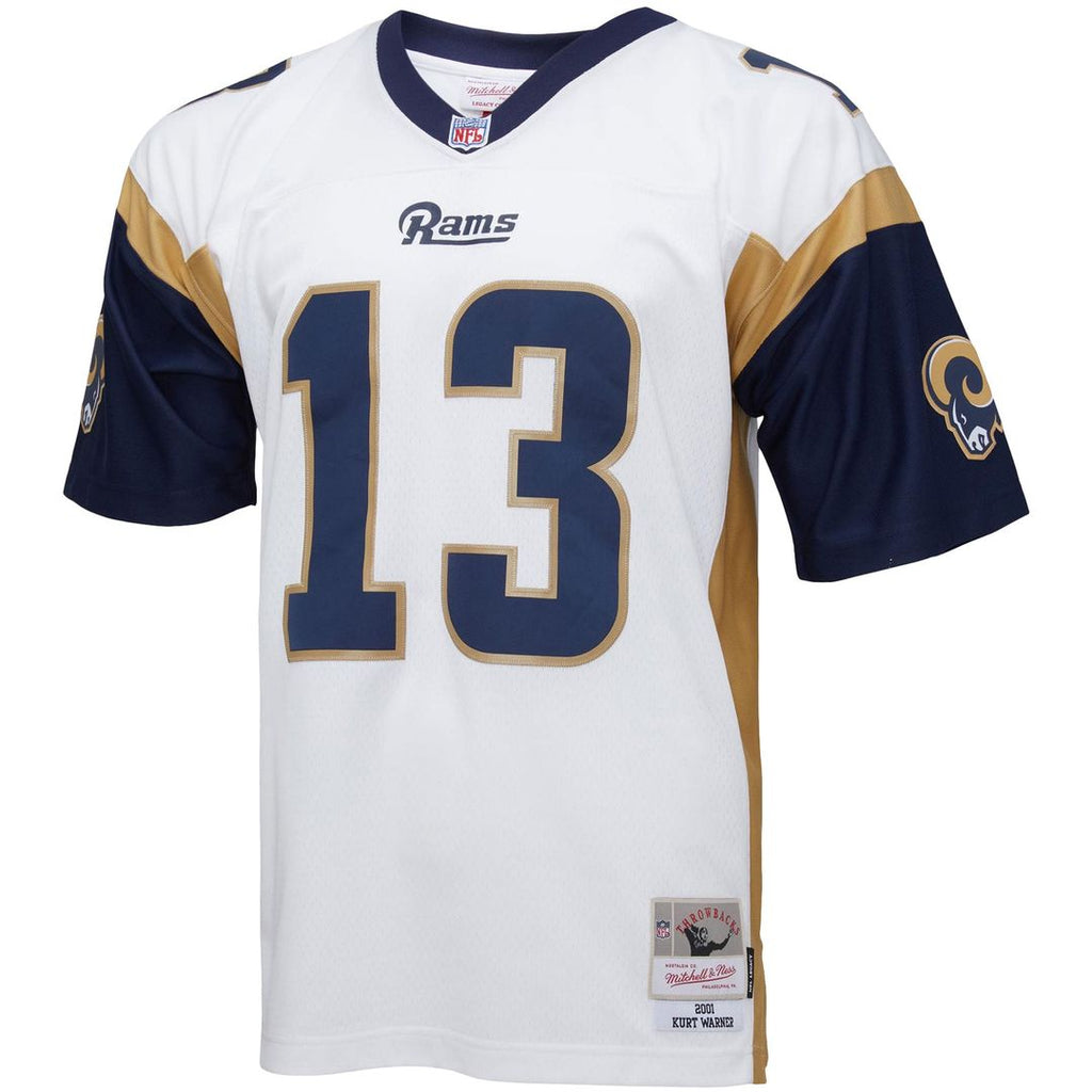 Los Angeles Rams Kurt Warner Mitchell & Ness Big & Tall 2001 Retired Player Replica Jersey - White