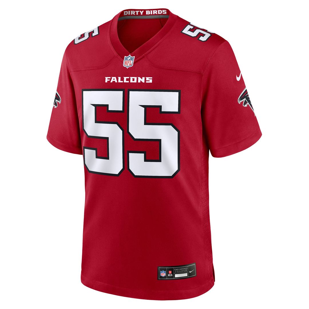 Atlanta Falcons Za'Darius Smith Nike Team Game Jersey - Red