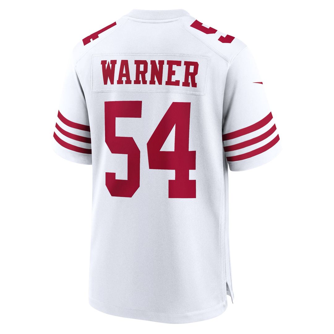 San Francisco 49ers Fred Warner Nike Team Game Player Jersey - Scarlet