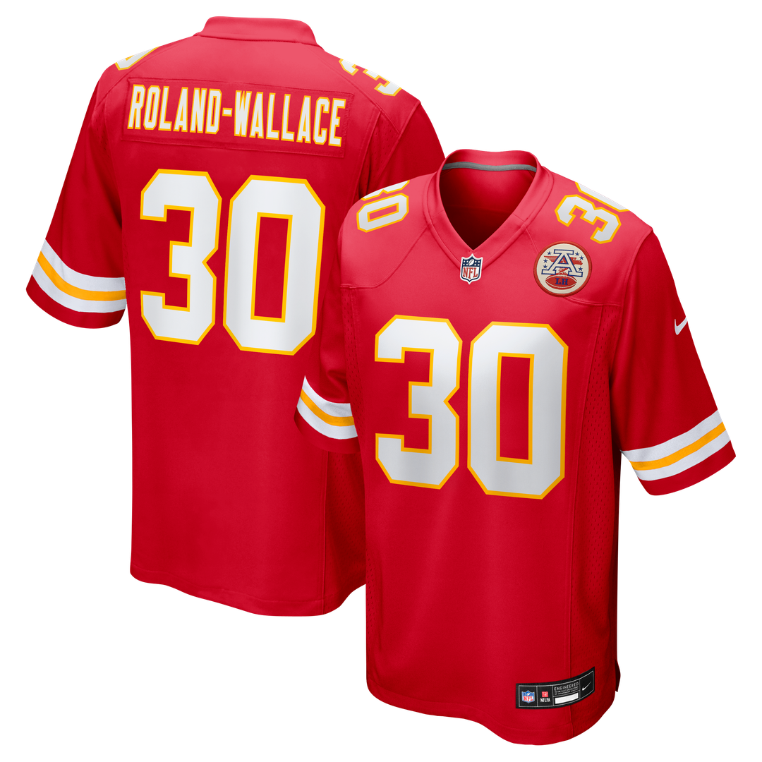 Kansas City Chiefs Chris Roland-Wallace Nike Game Jersey - Red