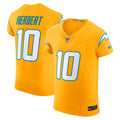 Los Angeles Chargers Justin Herbert Nike Alternate Vapor F.U.S.E. Elite Jersey - Gold