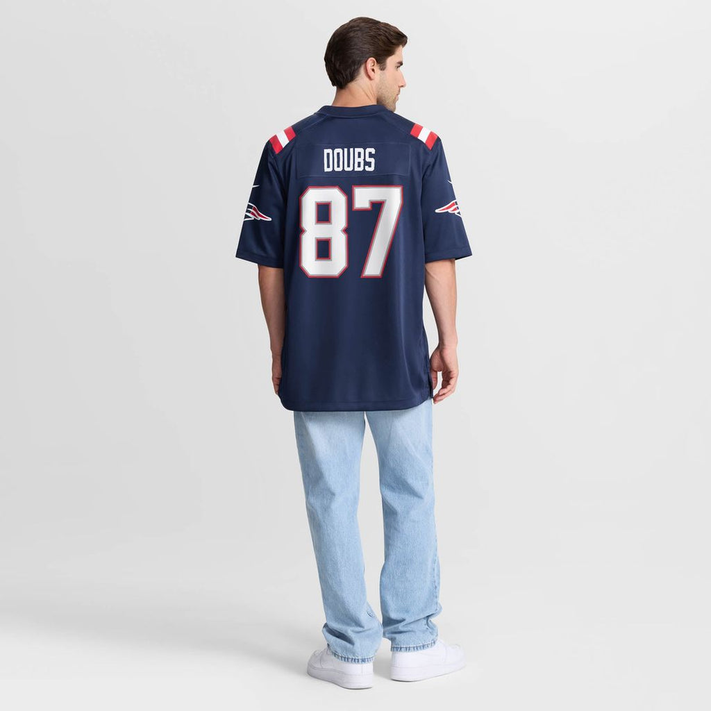 New England Patriots Romeo Doubs Nike Game Jersey - Navy