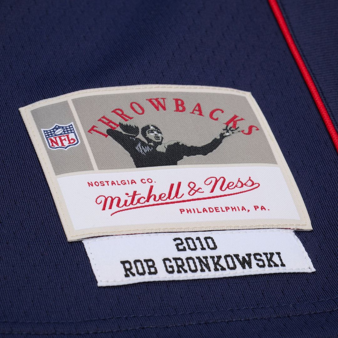 New England Patriots Rob Gronkowski Mitchell & Ness Big & Tall 2010 Legacy Retired Player Jersey - Navy