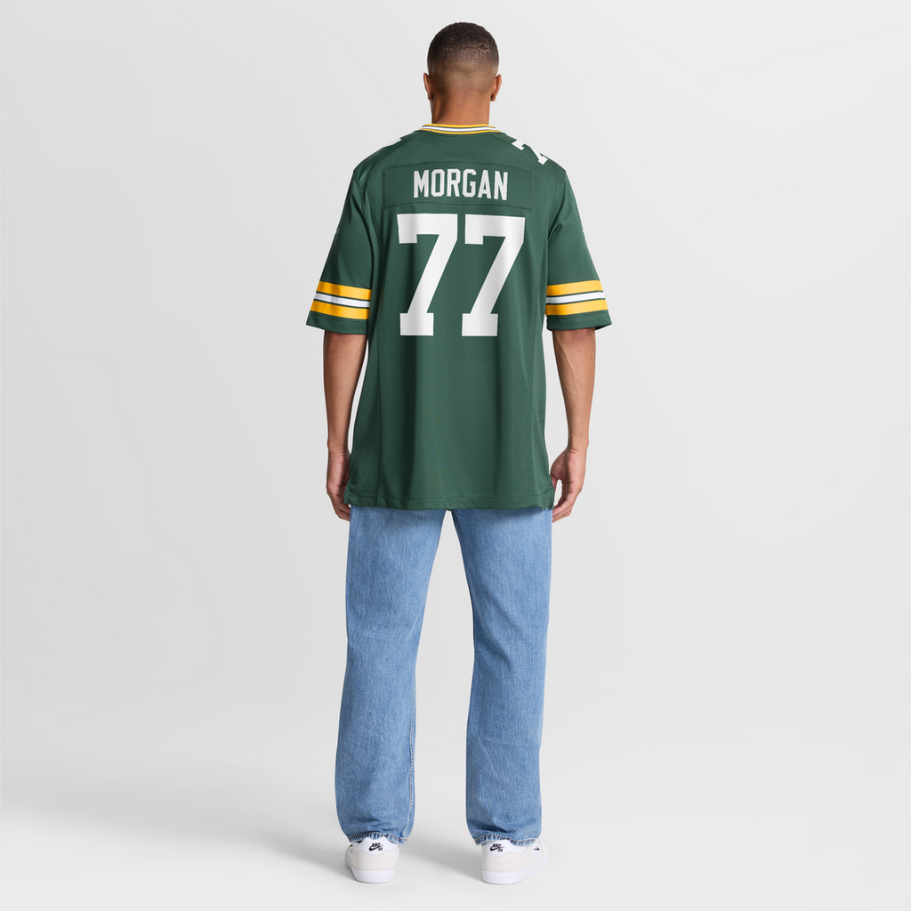 Green Bay Packers Jordan Morgan Nike Player Game Jersey - Green