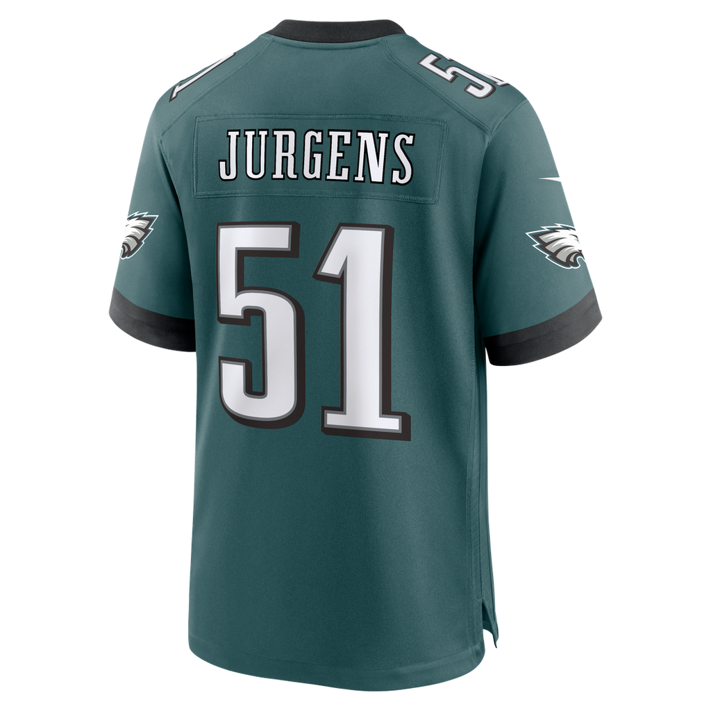 Philadelphia Eagles Cam Jurgens Nike Team Game Jersey - Midnight Green