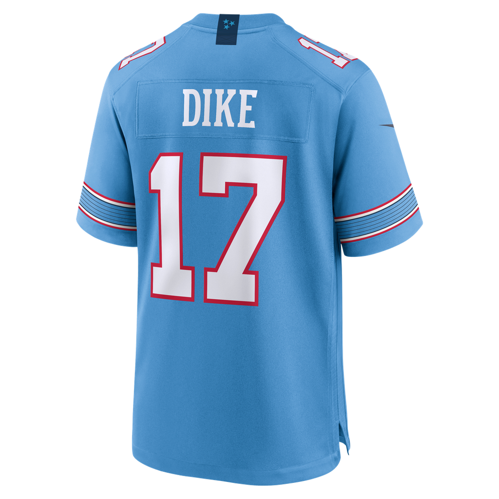 Tennessee Titans Chimere Dike Nike Team Game Jersey - Light Blue