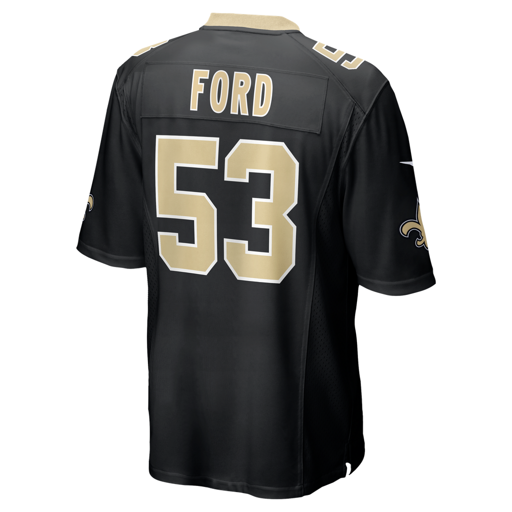 New Orleans Saints Jaylan Ford Nike Game Jersey - Black