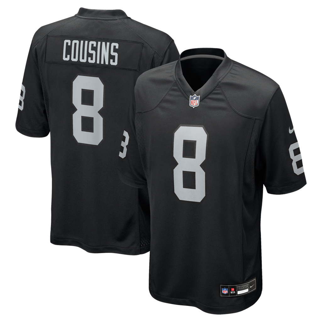 Las Vegas Raiders Kirk Cousins Nike Team Game Jersey - Black