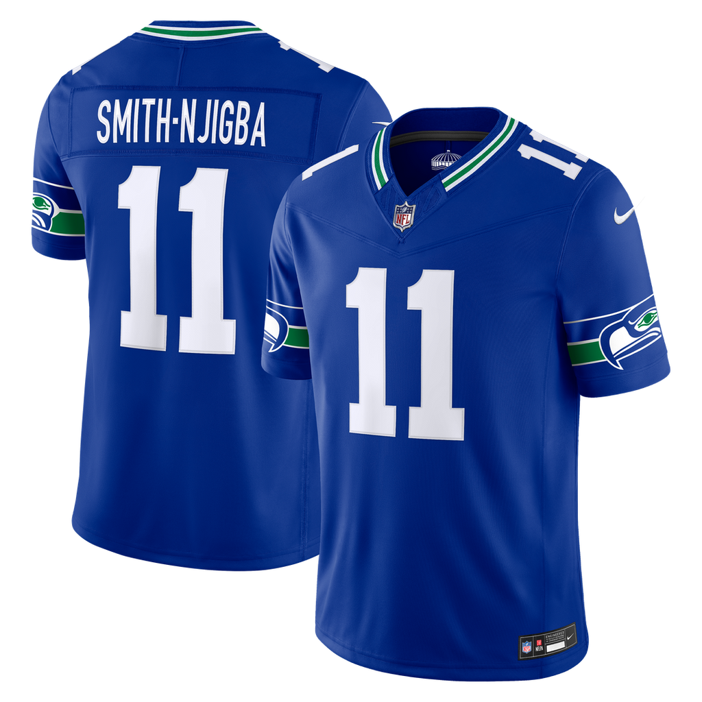 Seattle Seahawks Jaxon Smith-Njigba Nike Alternate Vapor F.U.S.E. Stitched Limited Jersey - Royal