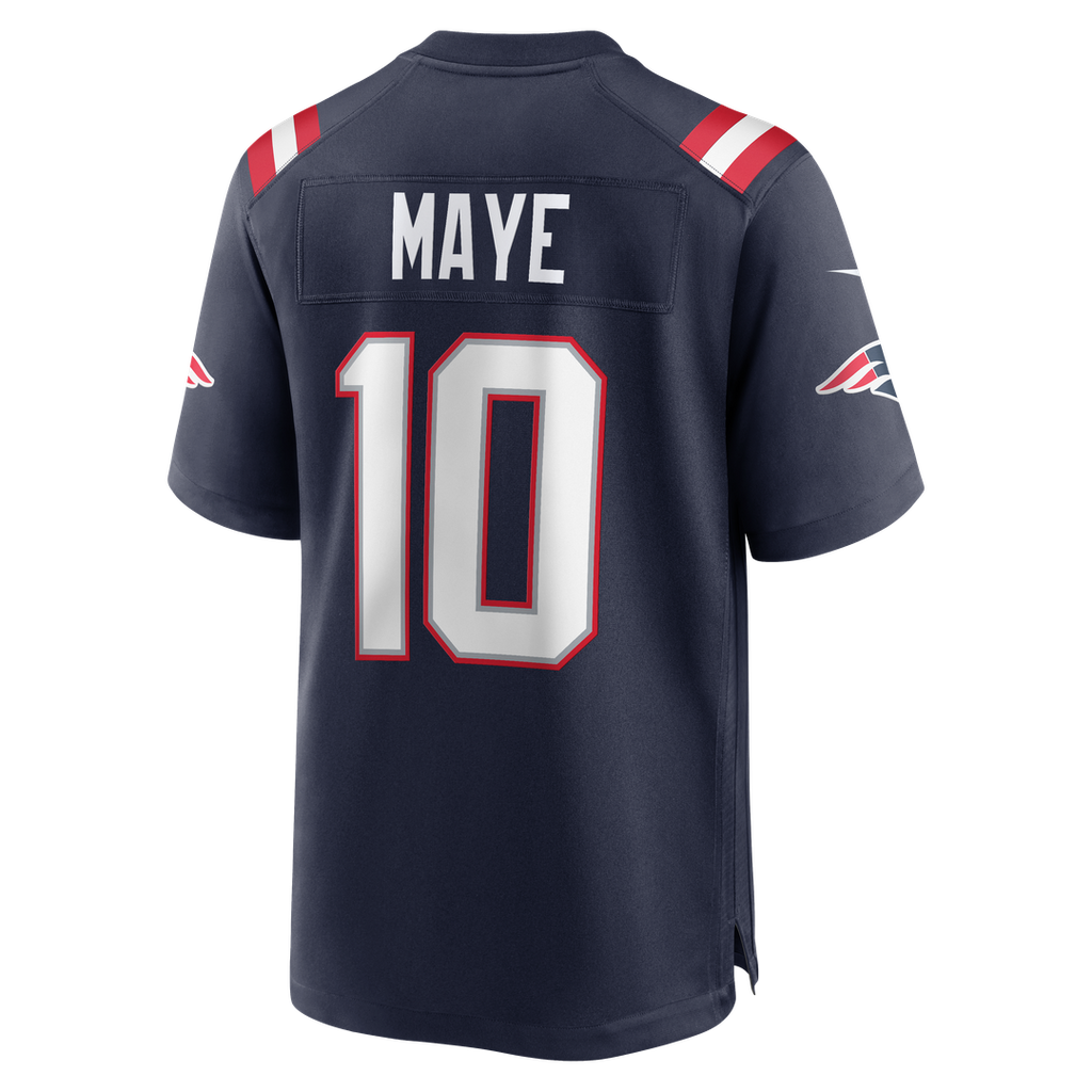 New England Patriots Drake Maye Nike Player Game Jersey - White