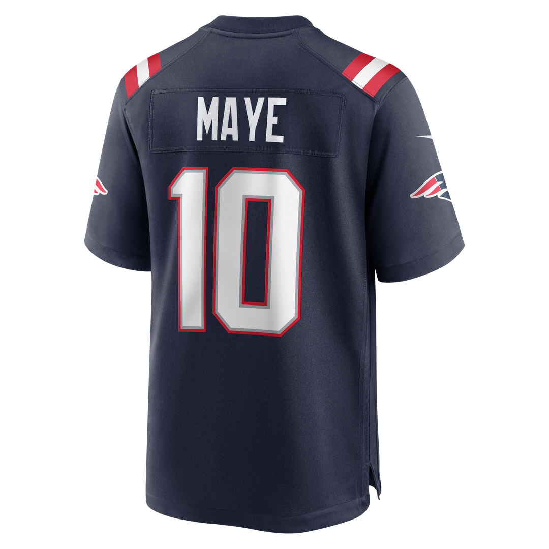 New England Patriots Drake Maye Nike Player Game Jersey - Navy
