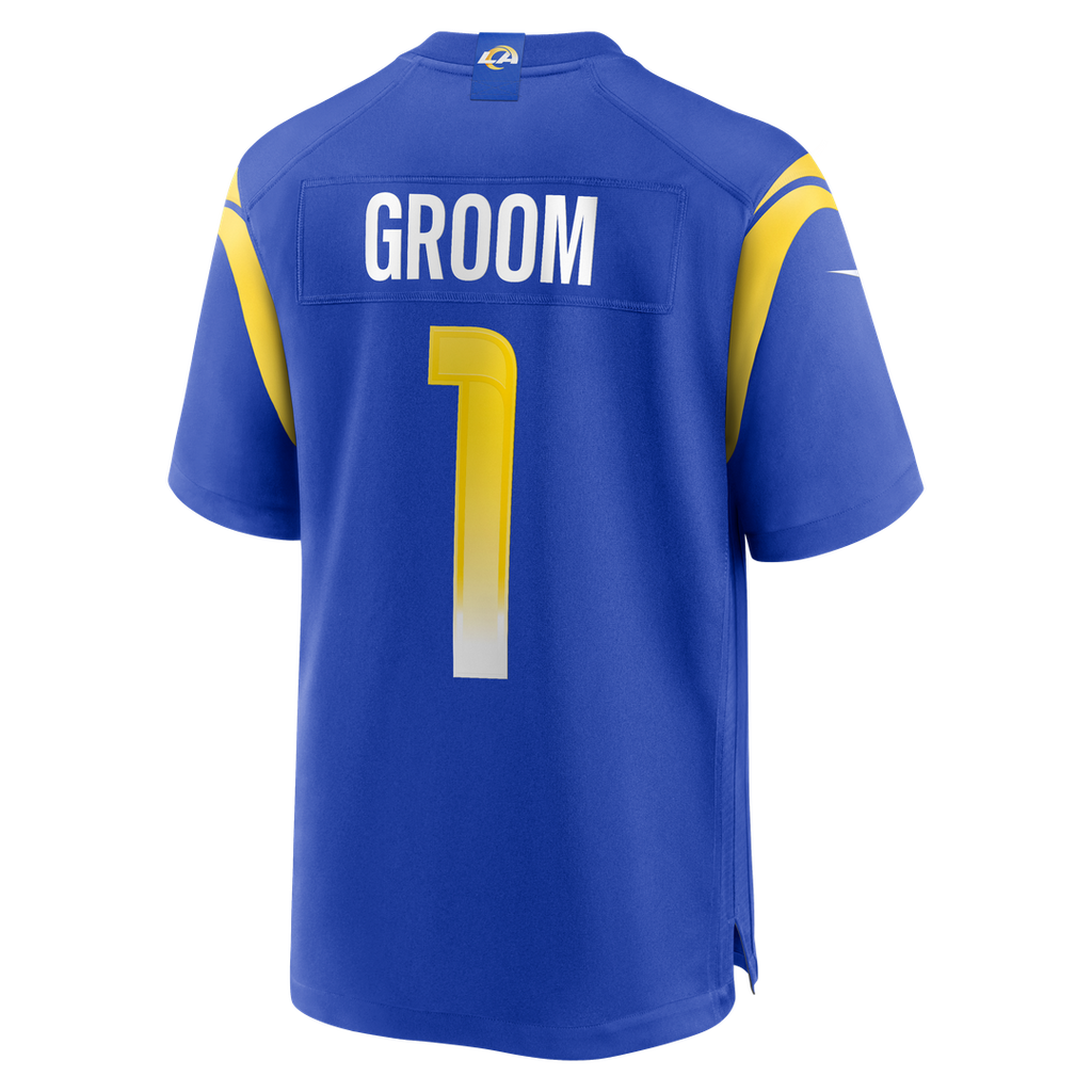 Los Angeles Rams Number 1 Groom Nike Game Jersey - Royal