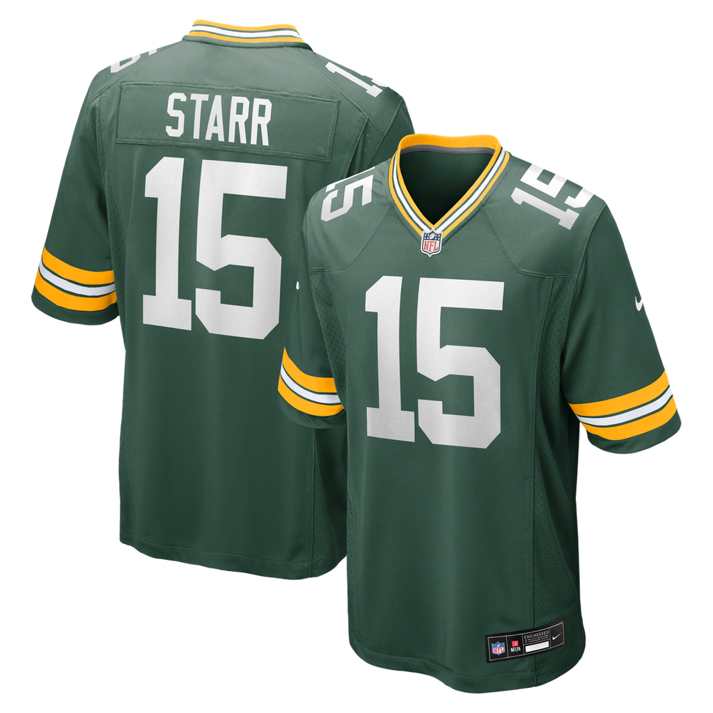Green Bay Packers Bart Starr Nike Game Retired Player Jersey - Green