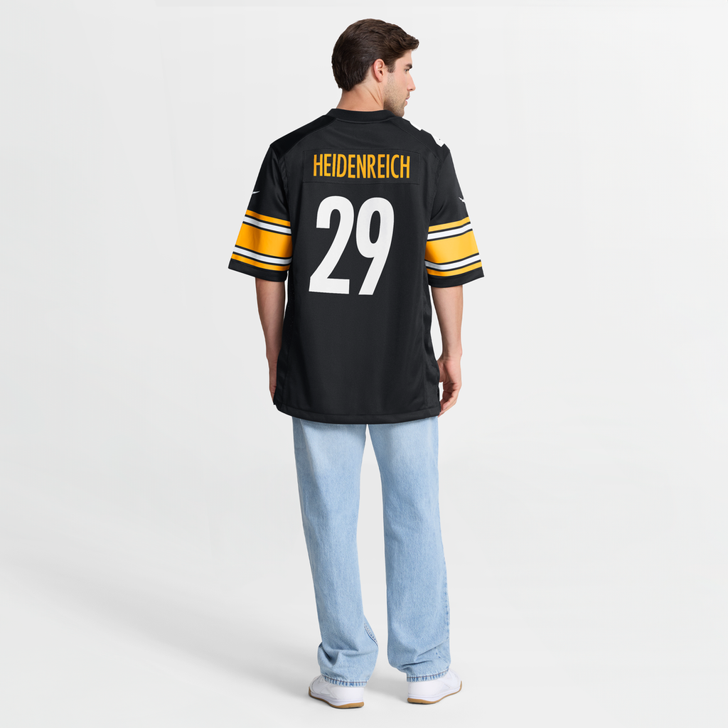 Pittsburgh Steelers Eli Heidenreich Nike Team Game Jersey - Black