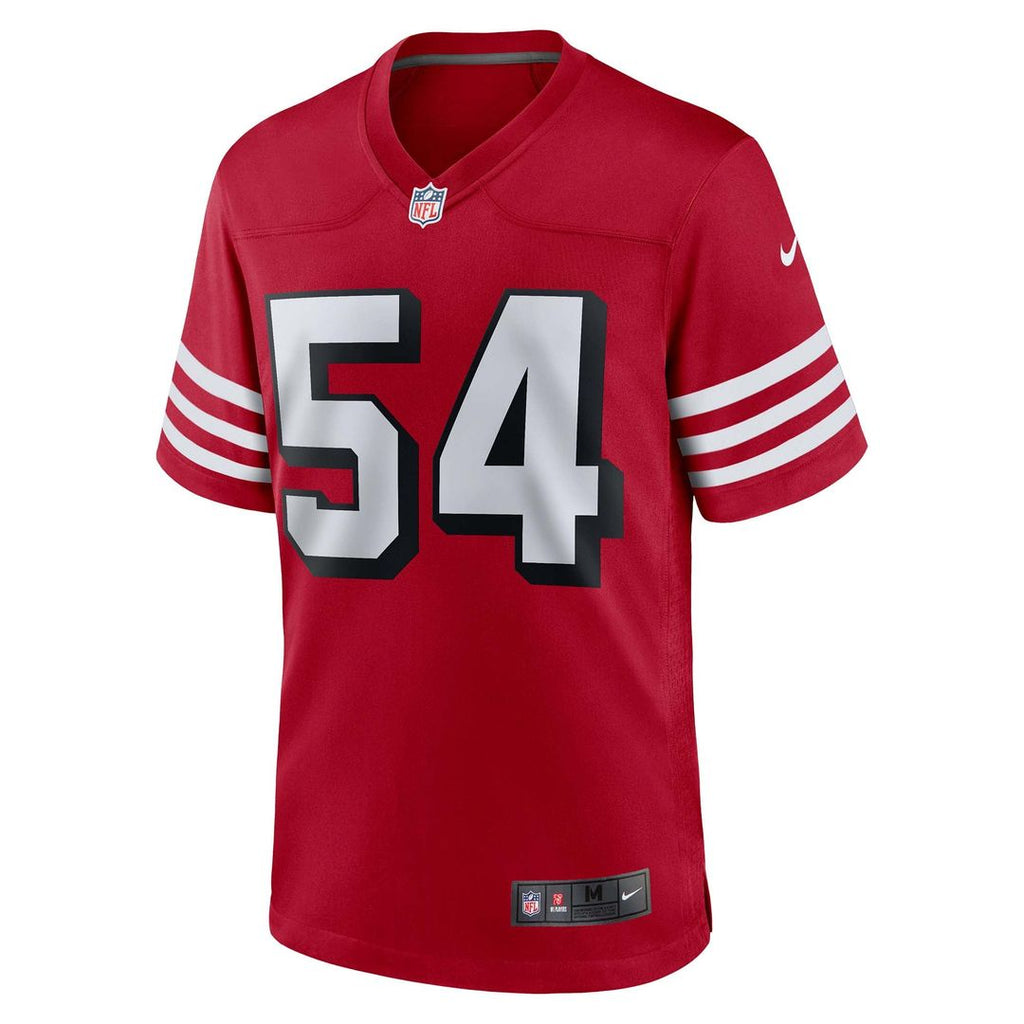San Francisco 49ers Fred Warner Nike Alternate Game Jersey - Scarlet