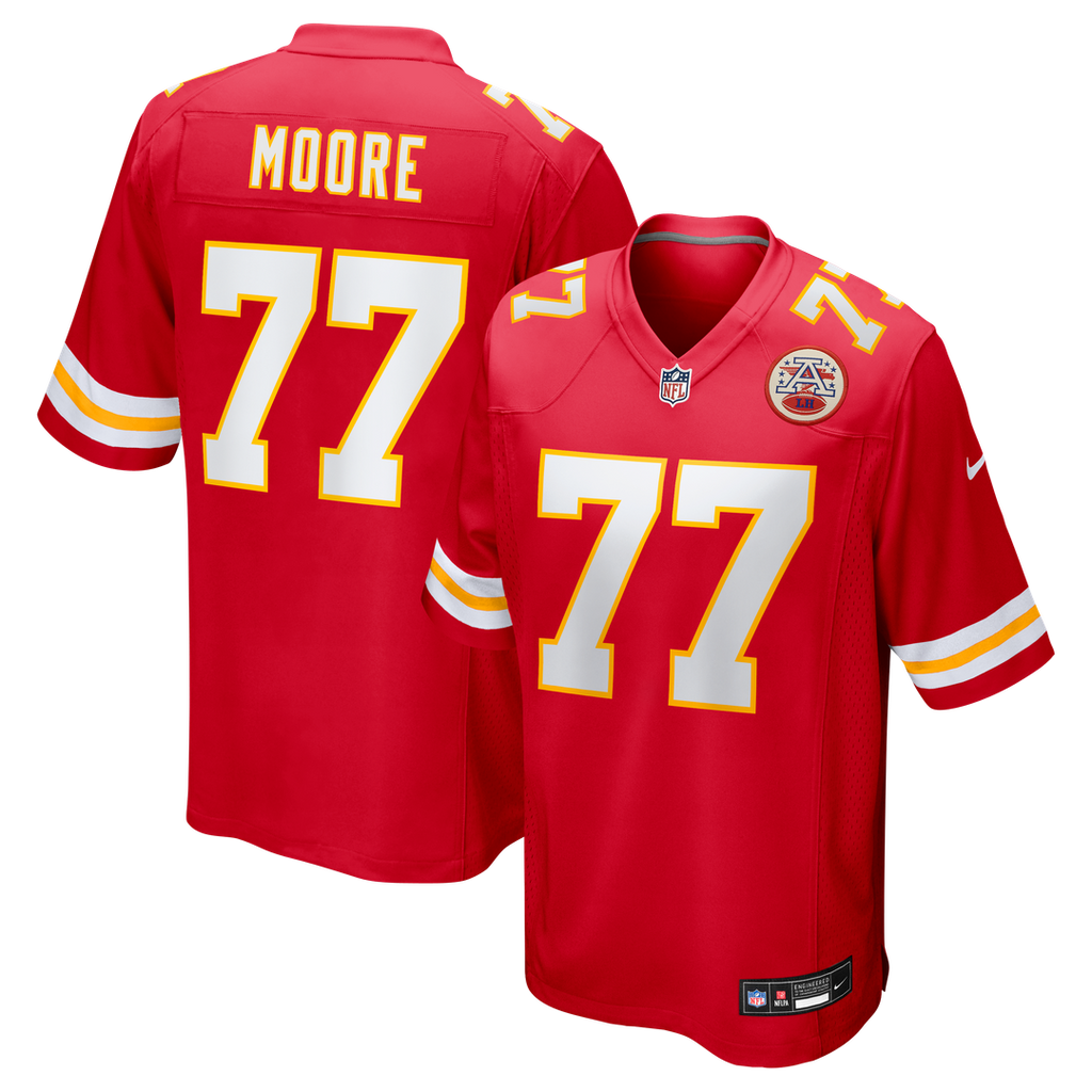 Kansas City Chiefs Jaylon Moore Nike Team Game Jersey - Red