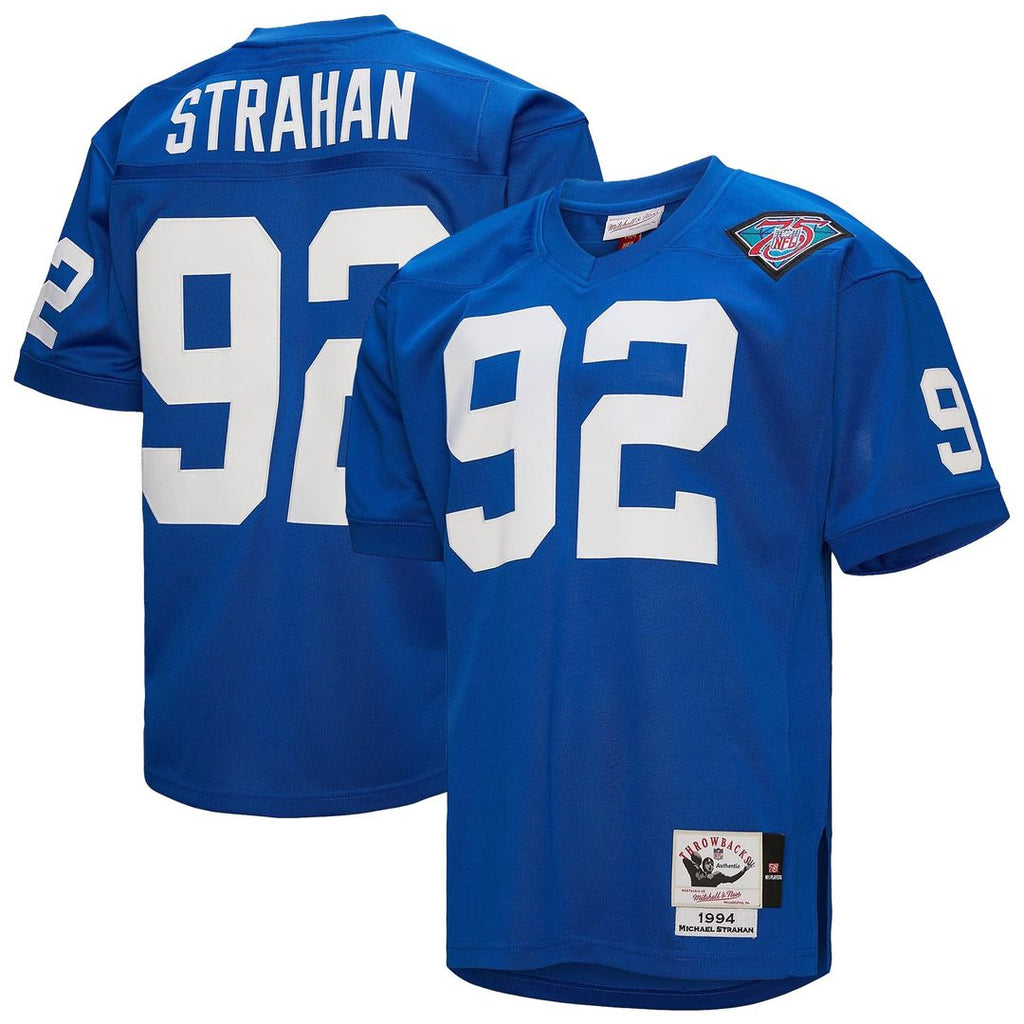 New York Giants 1994 Michael Strahan Mitchell & Ness Authentic Throwback Retired Player Jersey - Royal