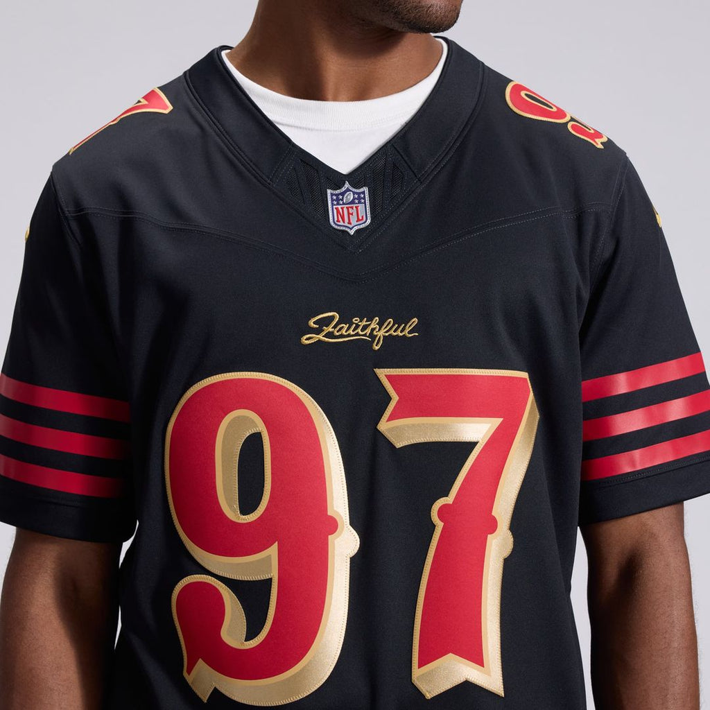 San Francisco 49ers Nick Bosa Nike Rivalries Collection Stitched Limited Jersey - Black